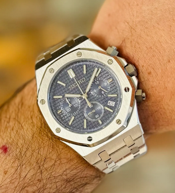 Royal Seikoak - Chronographe Bleu Marine