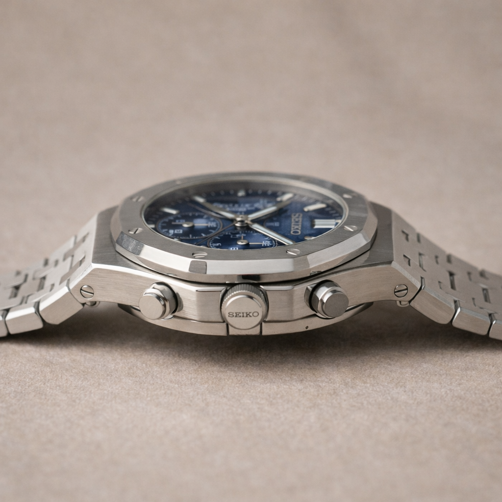 Royal Seikoak - Chronographe Bleu Marine