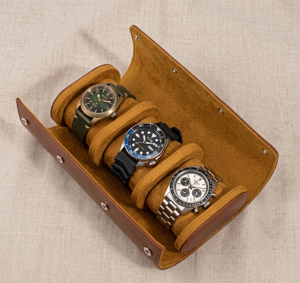Coffret 3 montres Marron